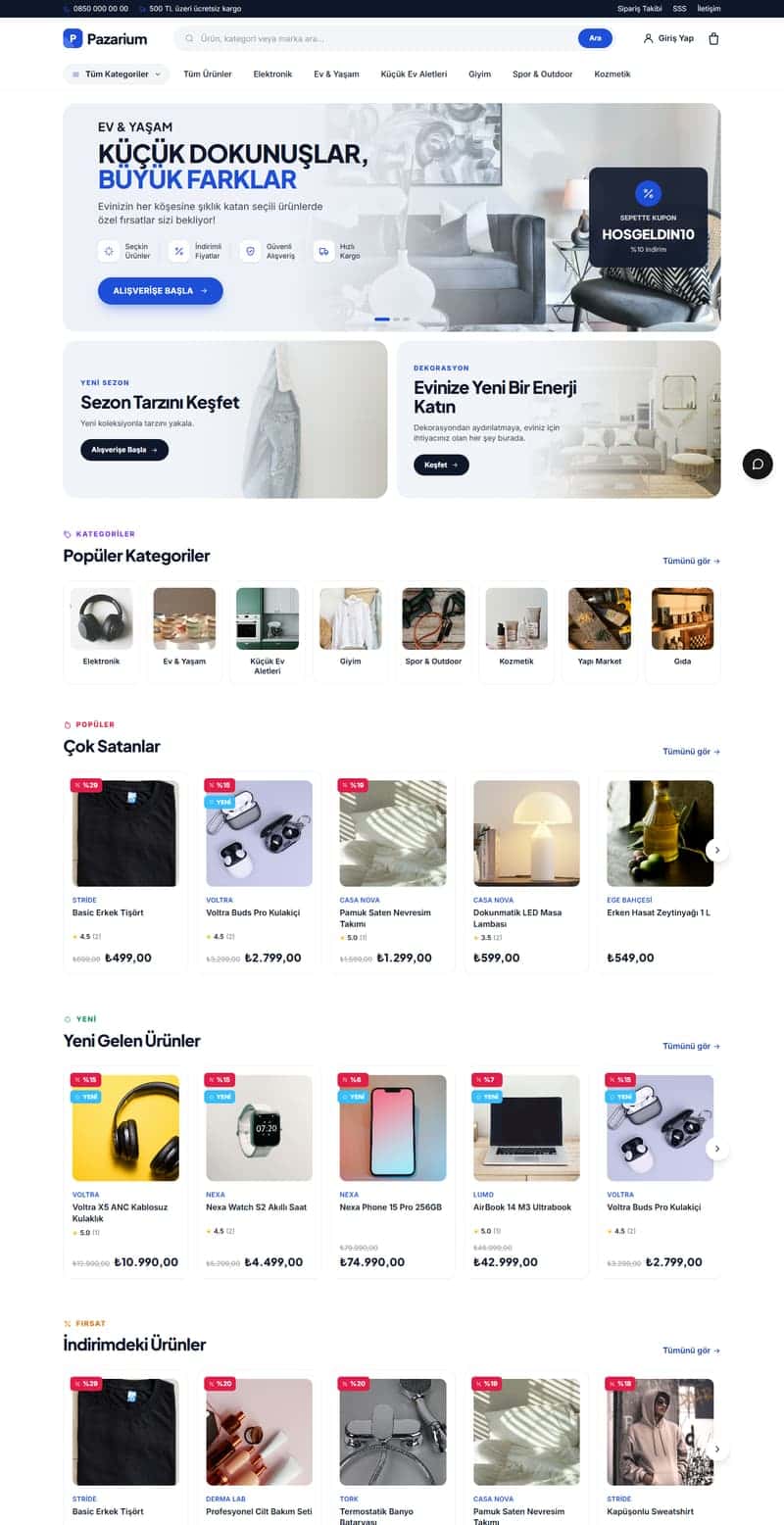 E-Ticaret Geliştirme Paketi önizlemesi