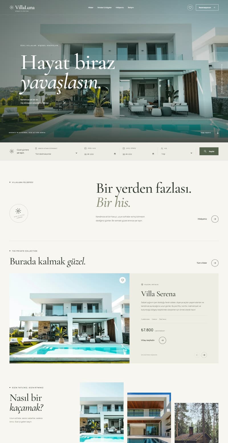 Villa Kiralama Sitesi ekran görüntüsü